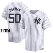 Matt Bowman Men's New York Yankees White Limited Yankee Home Jersey