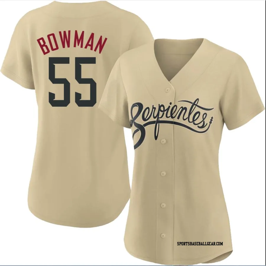 Matt Bowman Women's Arizona Diamondbacks Gold Authentic 2021 City Connect Cool Base Jersey