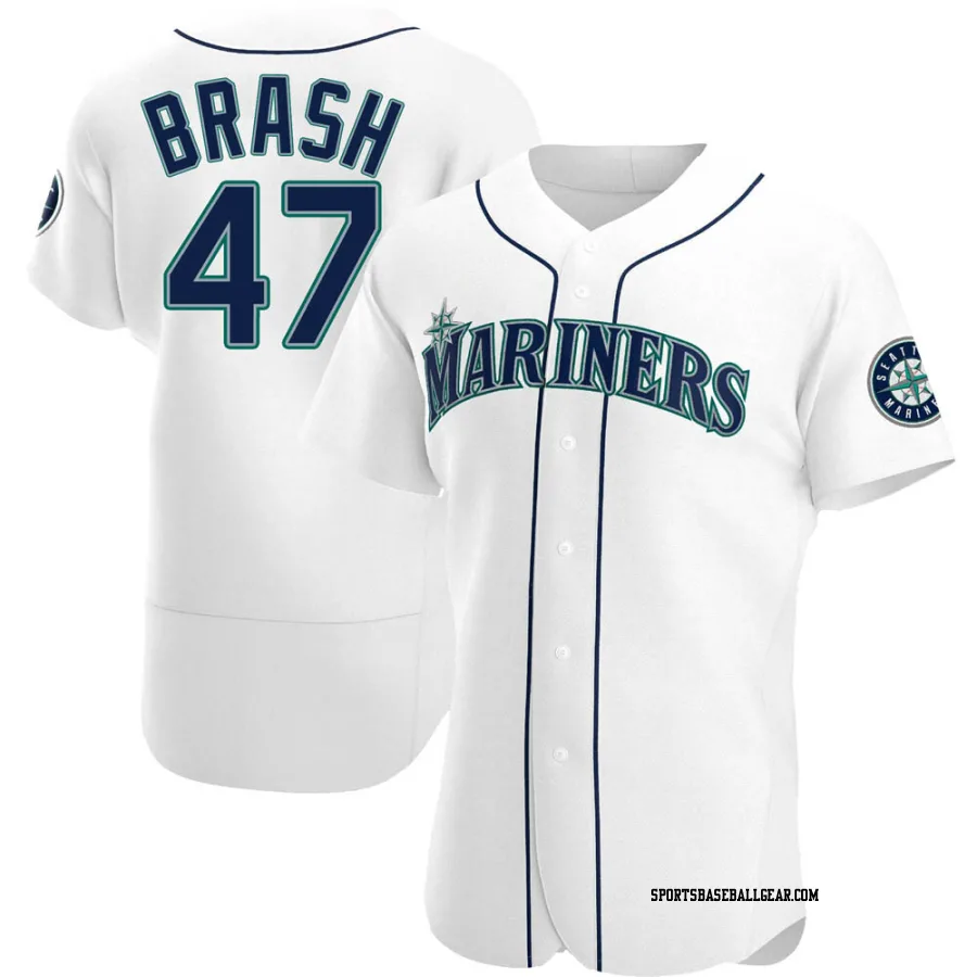 Matt Brash Men's Seattle Mariners White Authentic Home Jersey