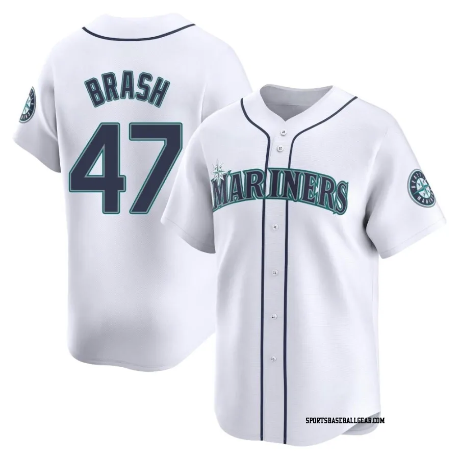 Matt Brash Men's Seattle Mariners White Limited Home Jersey