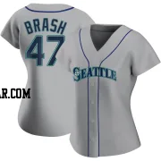 Matt Brash Women's Seattle Mariners Gray Replica Road Jersey