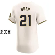 Matt Bush Men's Milwaukee Brewers Cream Elite Home Jersey