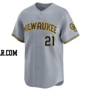 Matt Bush Men's Milwaukee Brewers Gray Limited Away Jersey