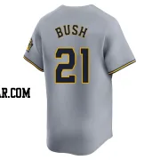 Matt Bush Men's Milwaukee Brewers Gray Limited Away Jersey