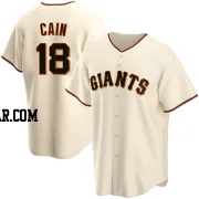 Matt Cain Men's San Francisco Giants Cream Replica Home Jersey