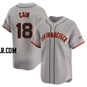 Matt Cain Men's San Francisco Giants Gray Limited Away Jersey