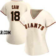 Matt Cain Women's San Francisco Giants Cream Authentic Home Jersey