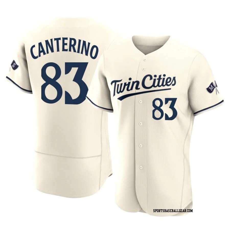 Matt Canterino Men's Minnesota Twins Cream Authentic Alternate 2023 Jersey