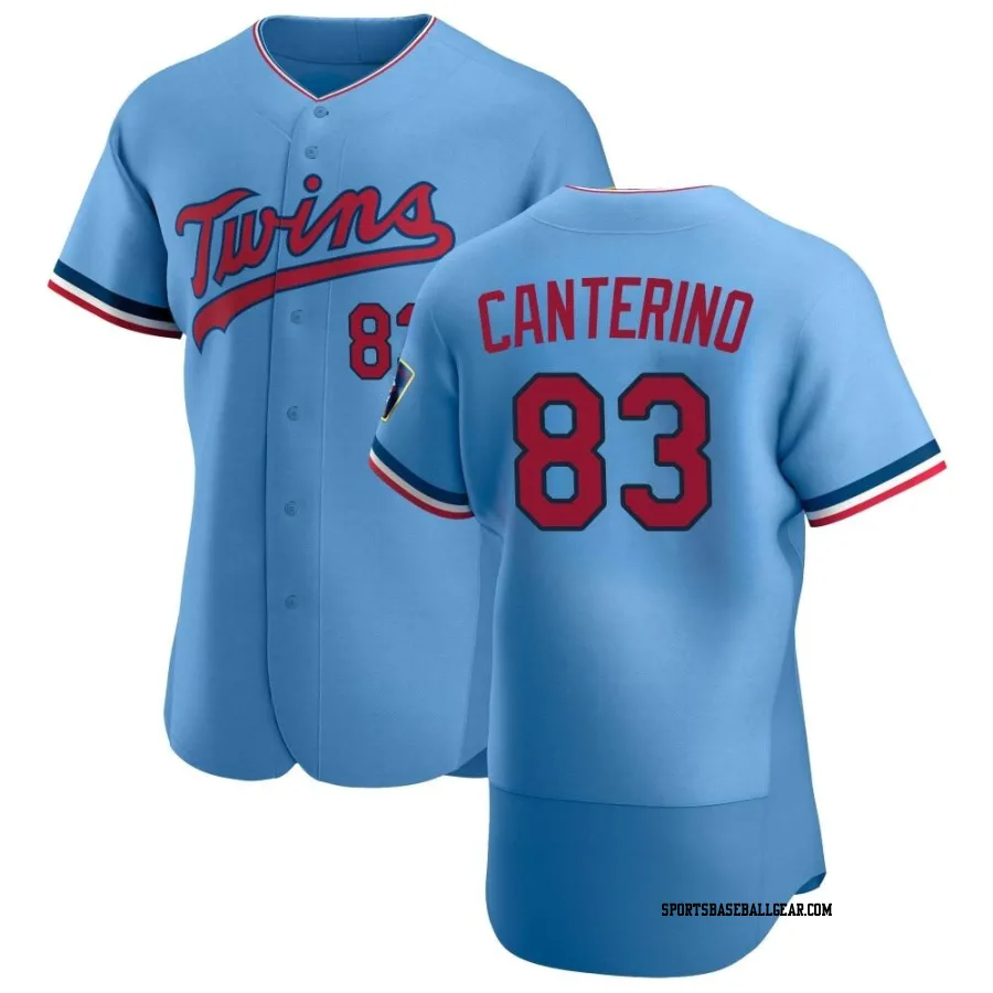 Matt Canterino Men's Minnesota Twins Light Blue Authentic Alternate Jersey