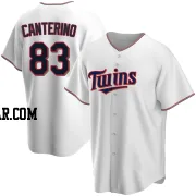 Matt Canterino Men's Minnesota Twins White Replica Home Jersey