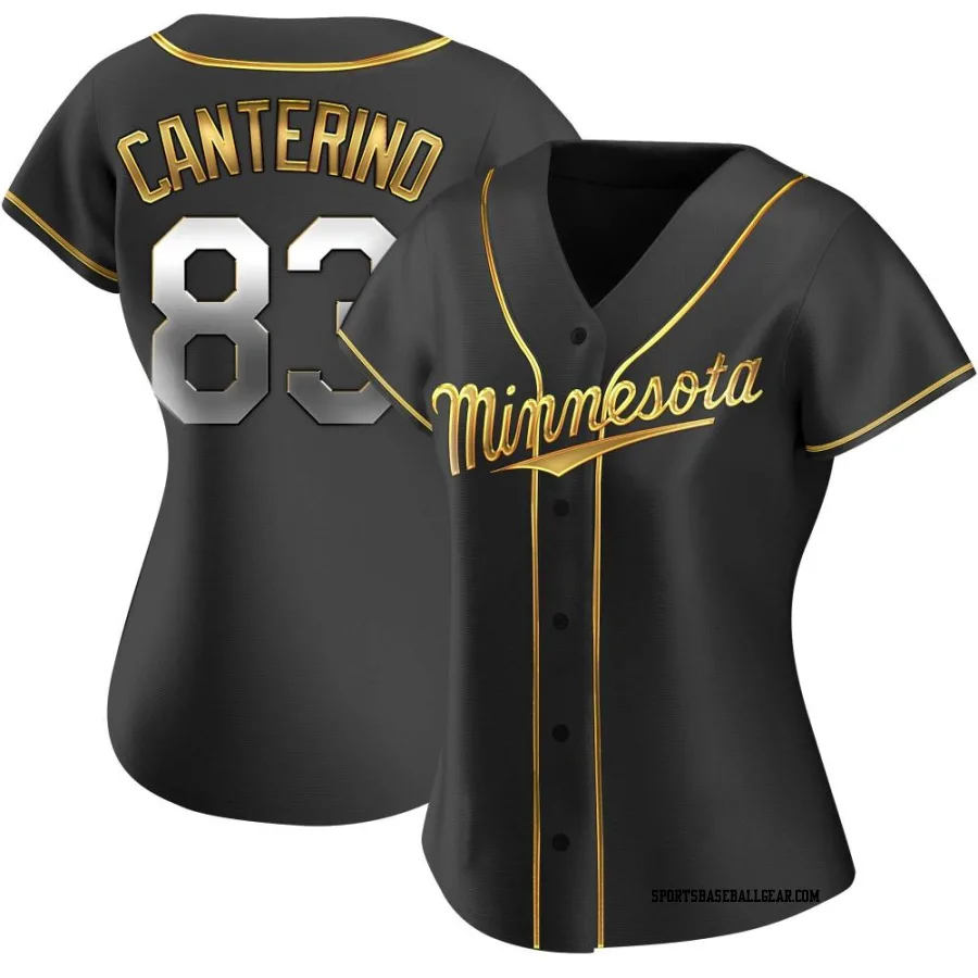 Matt Canterino Women's Minnesota Twins Black Golden Replica Alternate Jersey