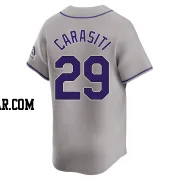 Matt Carasiti Men's Colorado Rockies Gray Limited Road Jersey