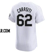 Matt Carasiti Men's Colorado Rockies White Elite Home Jersey