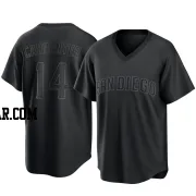 Matt Carpenter Men's San Diego Padres Black Replica Pitch Fashion Jersey