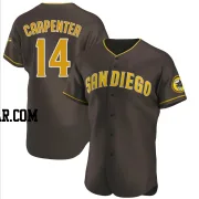 Matt Carpenter Men's San Diego Padres Brown Authentic Road Jersey