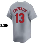 Matt Carpenter Men's St. Louis Cardinals Gray Limited Away Jersey