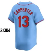 Matt Carpenter Men's St. Louis Cardinals Light Blue Limited Alternate Jersey