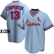 Matt Carpenter Men's St. Louis Cardinals Light Blue Replica Road Cooperstown Collection Jersey