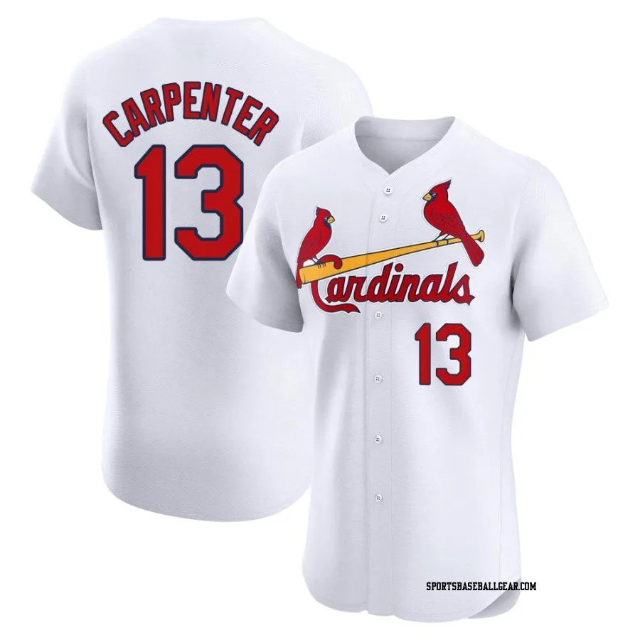 Matt Carpenter Men's St. Louis Cardinals White Elite Home Jersey