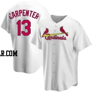 Matt Carpenter Men's St. Louis Cardinals White Replica Home Jersey