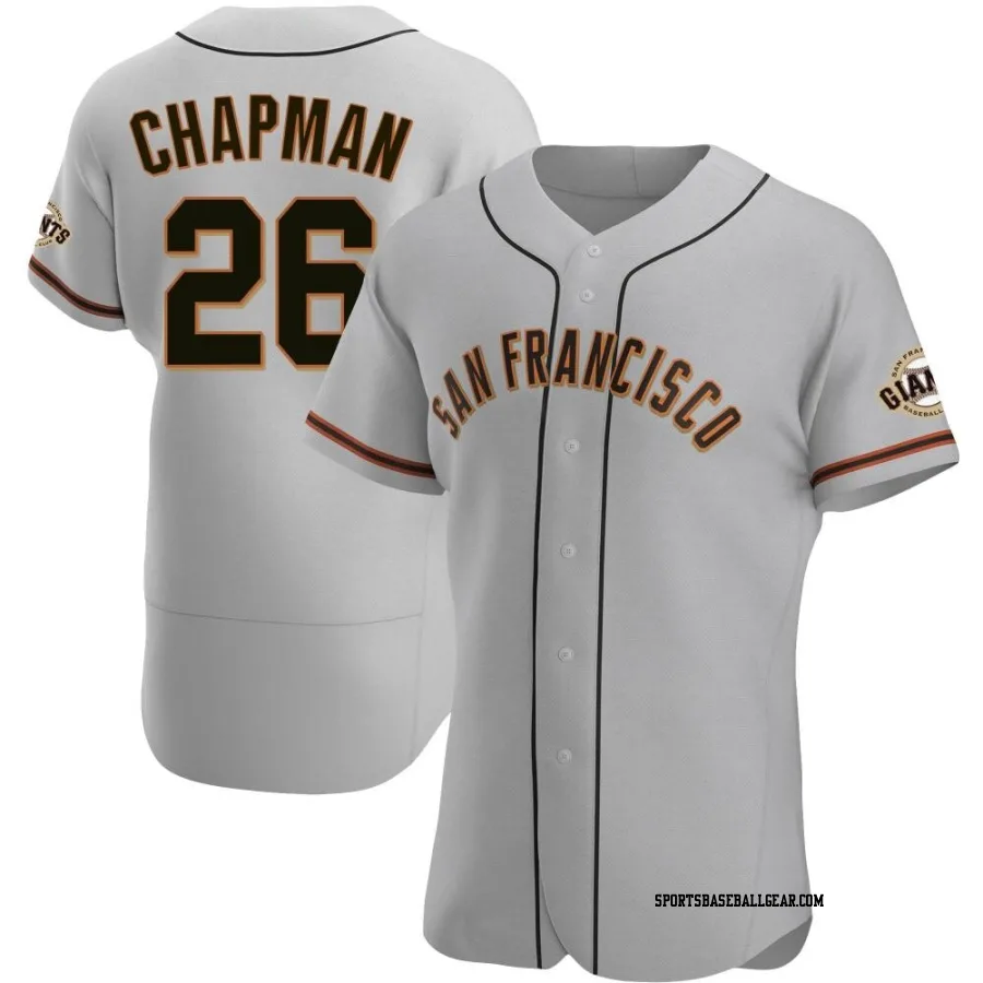 Matt Chapman Men's San Francisco Giants Gray Authentic Road Jersey