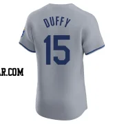 Matt Duffy Men's Kansas City Royals Gray Elite Road Jersey