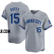 Matt Duffy Men's Kansas City Royals Gray Limited Away Jersey