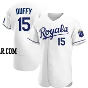 Matt Duffy Men's Kansas City Royals White Authentic Home Jersey