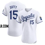 Matt Duffy Men's Kansas City Royals White Elite Home Jersey