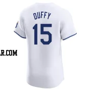 Matt Duffy Men's Kansas City Royals White Elite Home Jersey