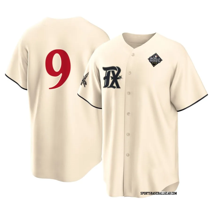 Matt Duffy Men's Texas Rangers Cream Replica 2023 City Connect 2023 World Series Jersey