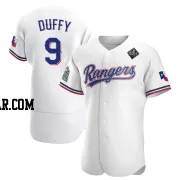 Matt Duffy Men's Texas Rangers White Authentic Home 2023 World Series Jersey