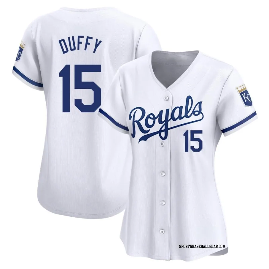 Matt Duffy Women's Kansas City Royals White Limited Home Jersey