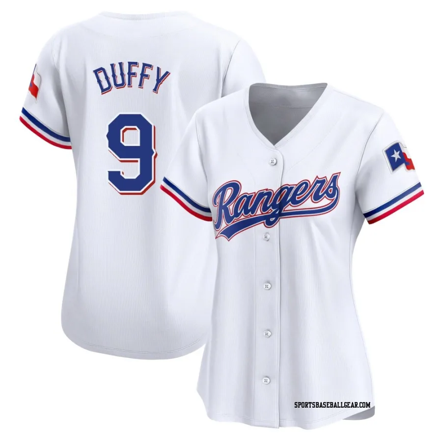 Matt Duffy Women's Texas Rangers White Limited Home Jersey