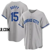 Matt Duffy Youth Kansas City Royals Gray Replica 2022 Road Jersey