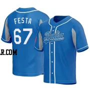 Matt Festa Men's Italy Baseball Royal Replica 2023 World Baseball Classic Jersey