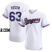 Matt Festa Men's Texas Rangers Gold Elite White 2024 Collection Jersey