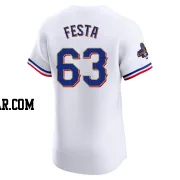 Matt Festa Men's Texas Rangers Gold Elite White 2024 Collection Jersey