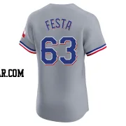 Matt Festa Men's Texas Rangers Gray Elite Road Jersey