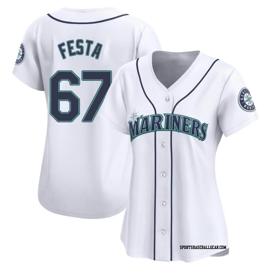 Matt Festa Women's Seattle Mariners White Limited Home Jersey