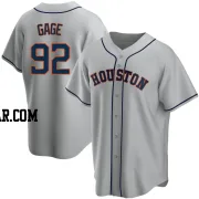 Matt Gage Men's Houston Astros Gray Replica Road Jersey