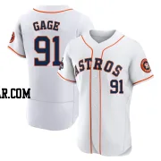 Matt Gage Men's Houston Astros White Authentic 2022 World Series Champions Home Jersey