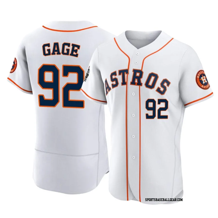 Matt Gage Men's Houston Astros White Authentic 2022 World Series Home Jersey