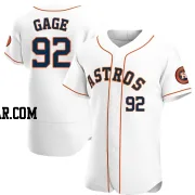 Matt Gage Men's Houston Astros White Authentic Home Jersey