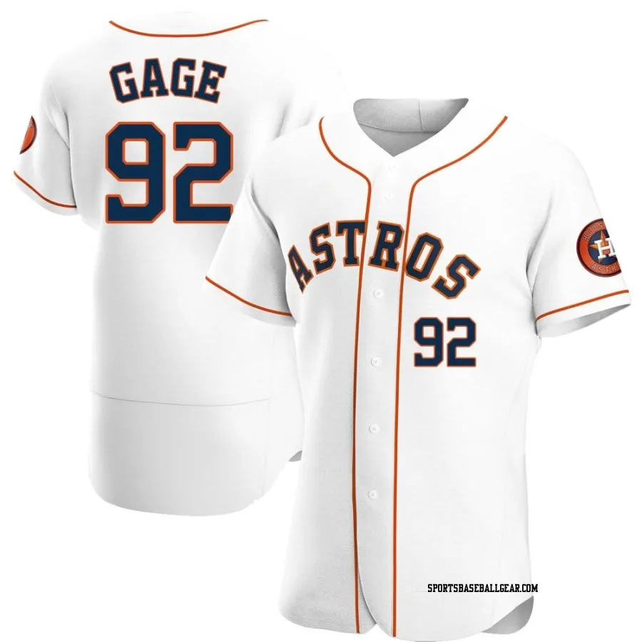 Matt Gage Men's Houston Astros White Authentic Home Jersey