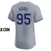 Matt Gage Men's Los Angeles Dodgers Gray Elite Road Jersey