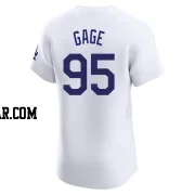 Matt Gage Men's Los Angeles Dodgers White Elite Home Jersey