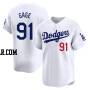 Matt Gage Men's Los Angeles Dodgers White Limited Home Jersey