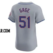 Matt Gage Men's New York Mets Gray Elite Road Jersey