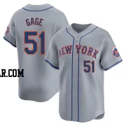 Matt Gage Men's New York Mets Gray Limited Away Jersey